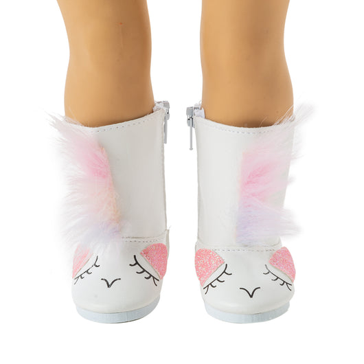 Botas para Muñeca de 18 Pulgadas con Cabello Sintético Estilo Americano - Image 8