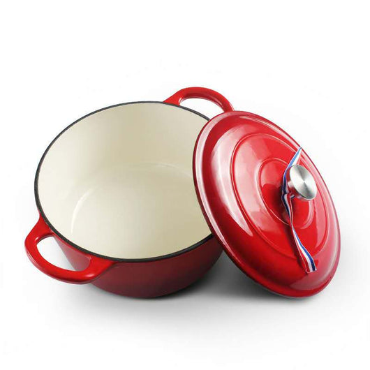 Olla de Hierro Fundido Esmaltada 23cm - Cacerola Saludable sin Recubrimiento - Image 2