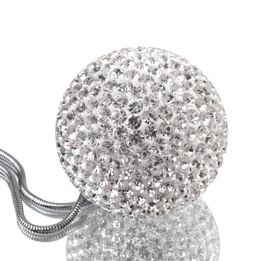 Colgante para Auto con Bola de Cristal Diamantado - Decoración Interior - Image 2