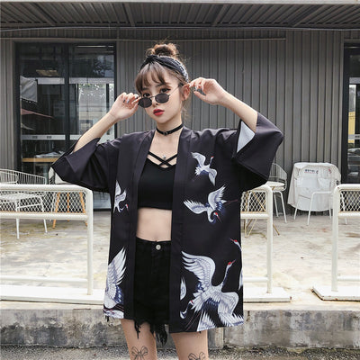 Cardigan Kimono Hanfu Estilo Chino Retro con Protección Solar y Encaje - Image 2