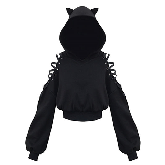 Sudadera con Capucha para Mujer - Manga Larga Otoñal