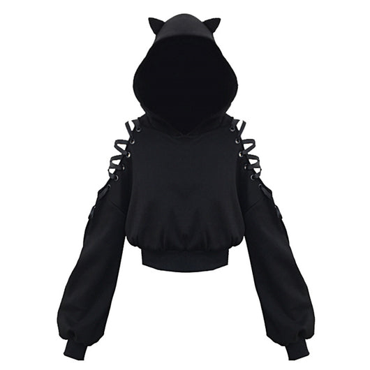 Sudadera con Capucha para Mujer - Manga Larga Otoñal