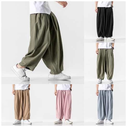 Pantalones Harem Rectos Cropped - Image 7
