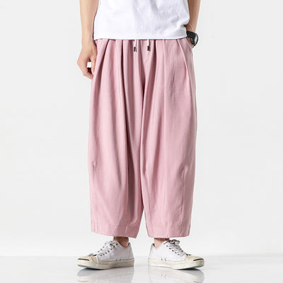 Pantalones Harem Rectos Cropped