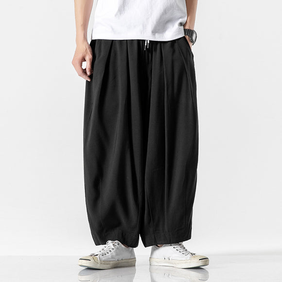Pantalones Harem Rectos Cropped