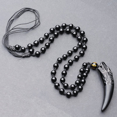 Colgante de Obsidiana Langfang para Hombre - Protección y Estilo Natural - Image 8