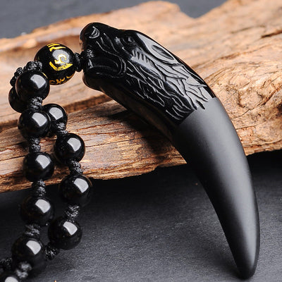 Colgante de Obsidiana Langfang para Hombre - Protección y Estilo Natural - Image 6