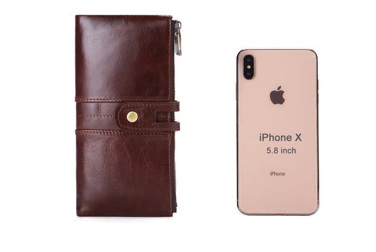 Cartera Vintage de Cuero para Hombre con Gran Capacidad - Image 8