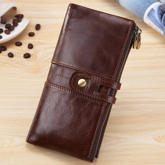 Cartera Vintage de Cuero para Hombre con Gran Capacidad - Image 10