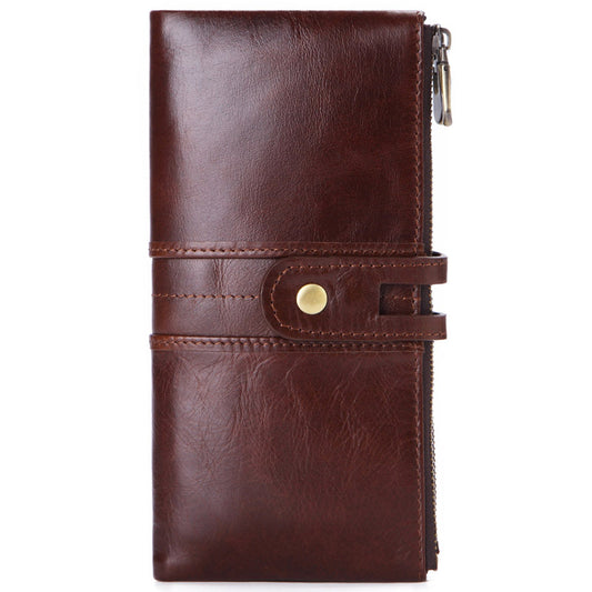 Cartera Vintage de Cuero para Hombre con Gran Capacidad - Image 2