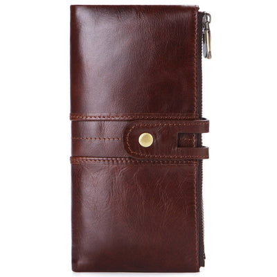 Cartera Vintage de Cuero para Hombre con Gran Capacidad - Image 2
