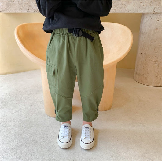 Pantalones de Trabajo Infantiles Xiaojiejia - Casual Otoño para Niños - Image 9