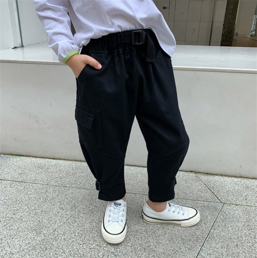 Pantalones de Trabajo Infantiles Xiaojiejia - Casual Otoño para Niños - Image 18