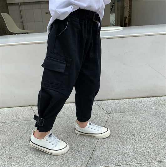 Pantalones de Trabajo Infantiles Xiaojiejia - Casual Otoño para Niños - Image 5