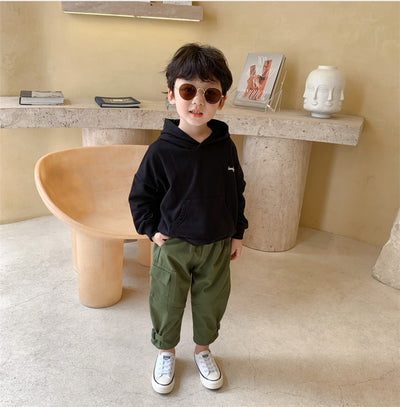 Pantalones de Trabajo Infantiles Xiaojiejia - Casual Otoño para Niños - Image 6