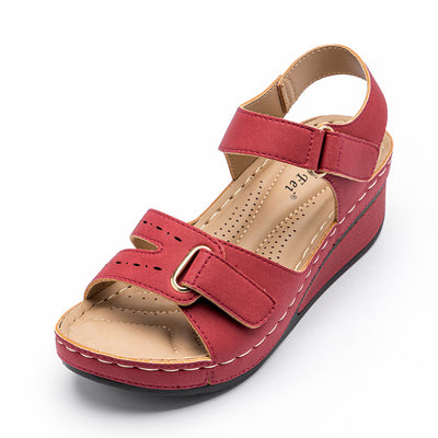 Sandalias Mujer Cuña con Hebilla Mágica Plataforma Talla Grande - Image 3