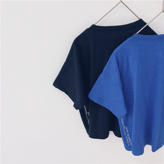 Blusa Infantil Coreana de Verano - Manga Corta Estilo Asiático - Image 2
