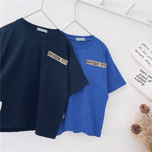 Blusa Infantil Coreana de Verano - Manga Corta Estilo Asiático