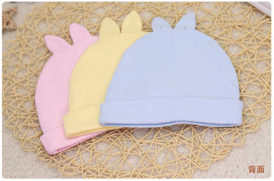 Gorro Bebé Algodón con Babero Integrado - Colores Sólidos Niños y Niñas - Image 14