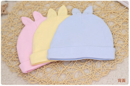 Gorro Bebé Algodón con Babero Integrado - Colores Sólidos Niños y Niñas - Image 14