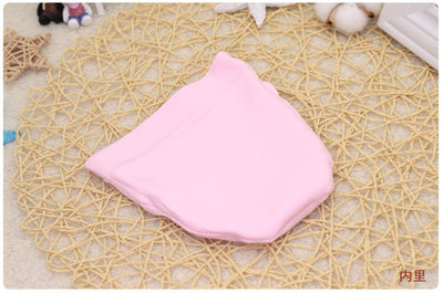Gorro Bebé Algodón con Babero Integrado - Colores Sólidos Niños y Niñas - Image 18