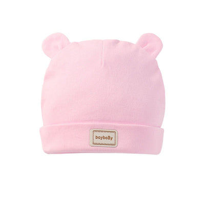 Gorro Bebé Algodón con Babero Integrado - Colores Sólidos Niños y Niñas - Image 10