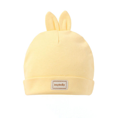 Gorro Bebé Algodón con Babero Integrado - Colores Sólidos Niños y Niñas - Image 4