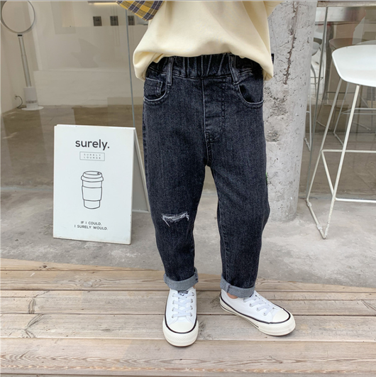 Pantalones Vaqueros para Niños Estilo Coreano - Jeans Otoño Tendencia Infantil - Image 11