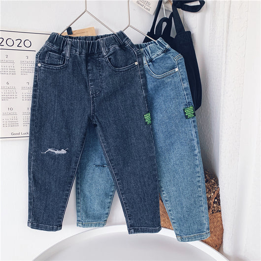 Pantalones Vaqueros para Niños Estilo Coreano - Jeans Otoño Tendencia Infantil - Image 4