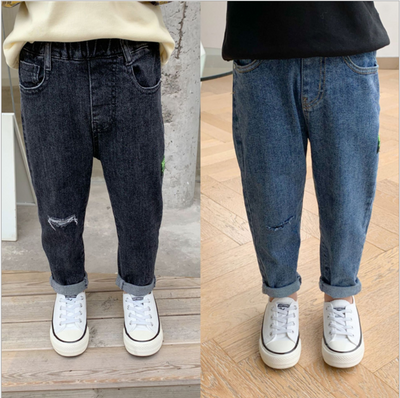 Pantalones Vaqueros para Niños Estilo Coreano - Jeans Otoño Tendencia Infantil - Image 3