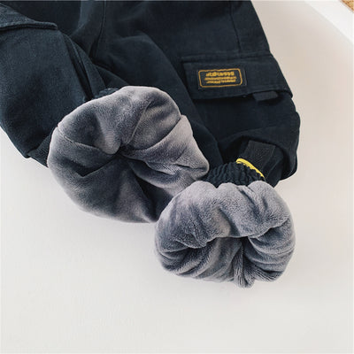 Overoles para Niños Otoño-Invierno con Bolsillos Grandes, Pantalones de Algodón Casual Trendy - Image 4