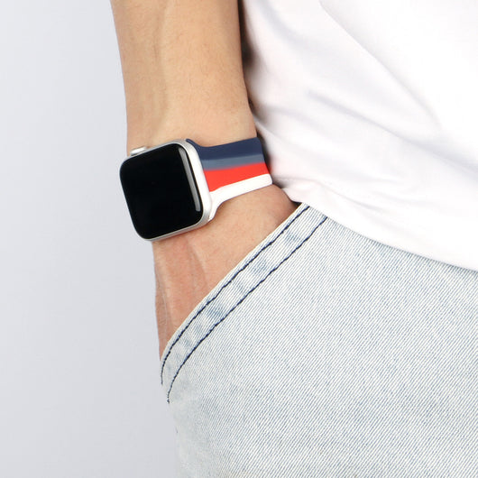 Correa de Silicona para Apple Watch - Arcoíris Multicolor Compatible con Series SE, 6, 5, 4, 3, 2, 1 - Image 9
