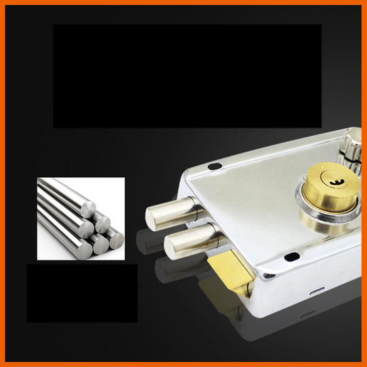 Cerradura Vintage de Acero Inoxidable para Puertas de Madera - Image 8