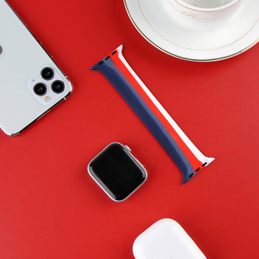 Correa de Silicona para Apple Watch - Arcoíris Multicolor Compatible con Series SE, 6, 5, 4, 3, 2, 1 - Image 5