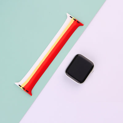Correa de Silicona para Apple Watch - Arcoíris Multicolor Compatible con Series SE, 6, 5, 4, 3, 2, 1 - Image 3