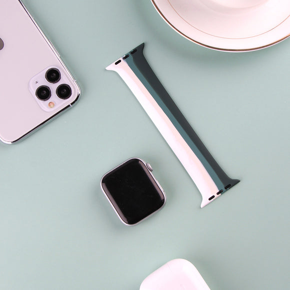 Correa de Silicona para Apple Watch - Arcoíris Multicolor Compatible con Series SE, 6, 5, 4, 3, 2, 1