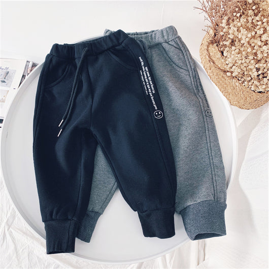 Pantalones Casuales Gruesos de Invierno Estilo Occidental para Niño - Image 11