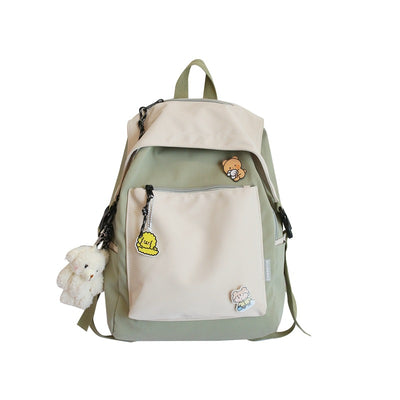 Mochila Escolar Coreana Estilo Universitario - Diseño Trendy Ins para Estudiantes - Image 9