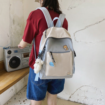 Mochila Escolar Coreana Estilo Universitario - Diseño Trendy Ins para Estudiantes - Image 13