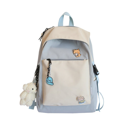 Mochila Escolar Coreana Estilo Universitario - Diseño Trendy Ins para Estudiantes - Image 4