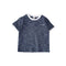 Camiseta Rayada de Verano para Niño - Cuello Redondo Holgada y Versátil