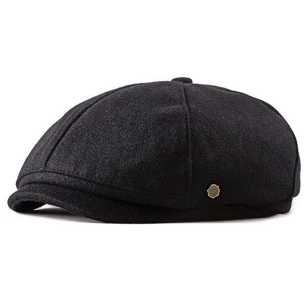 Boina Octagonal Unisex Estilo Retro Británico - Gorra de Moda Coreana