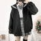 Sudadera Oversized con Cierre Cuello Marinero Streetwear Japonés Qweek Soft Girl