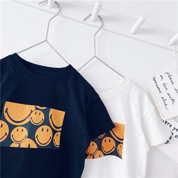 Playera Infantil de Algodón para Niño - Manga Corta Estilo Salvaje Verano