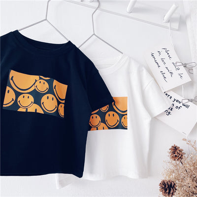 Playera Infantil de Algodón para Niño - Manga Corta Estilo Salvaje Verano
