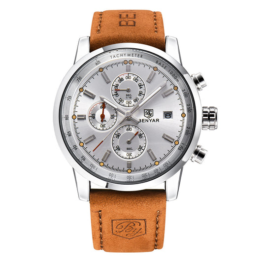 Reloj de Cuarzo Elegante para Hombre - Marca Luxury con Correa de Cuero - Image 8