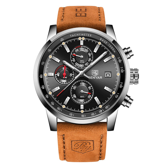Reloj de Cuarzo Elegante para Hombre - Marca Luxury con Correa de Cuero - Image 11
