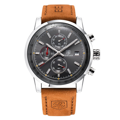 Reloj de Cuarzo Elegante para Hombre - Marca Luxury con Correa de Cuero - Image 10