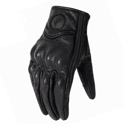 Guantes de Moto sin Dedos de Cuero Transpirable - Protección Todo Clima para Motociclistas - Image 10