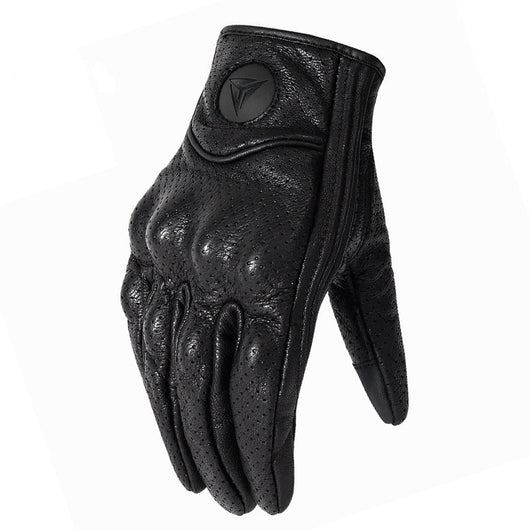 Guantes de Moto sin Dedos de Cuero Transpirable - Protección Todo Clima para Motociclistas - Image 10